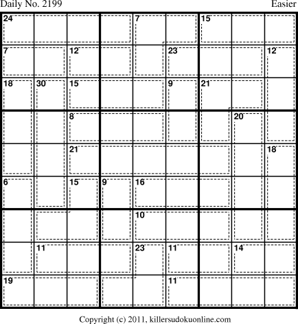 Killer Sudoku for 12/26/2011