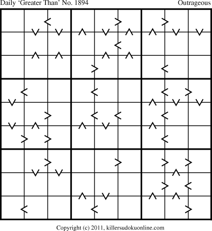 Killer Sudoku for 6/21/2011