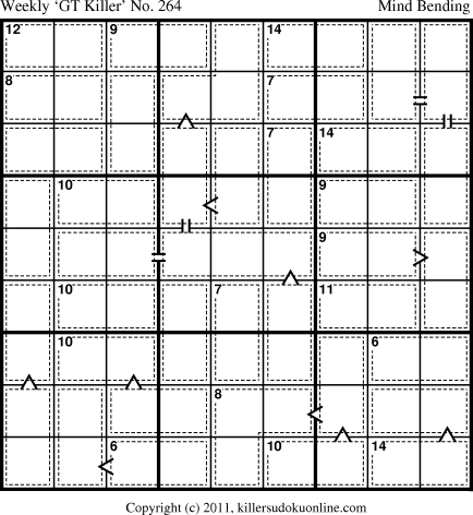 Killer Sudoku for 5/2/2011
