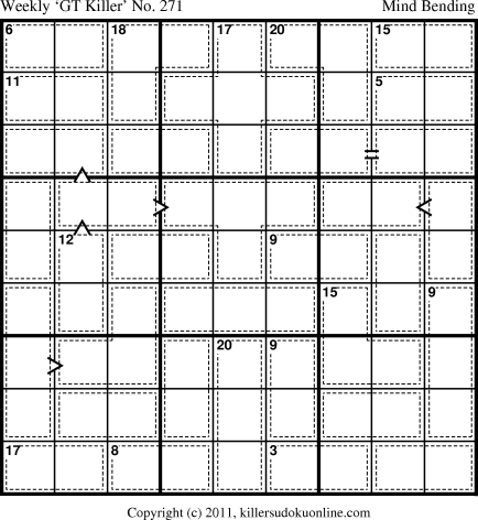Killer Sudoku for 6/20/2011