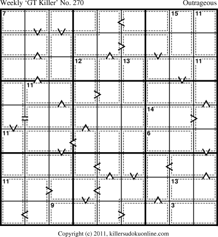 Killer Sudoku for 6/13/2011