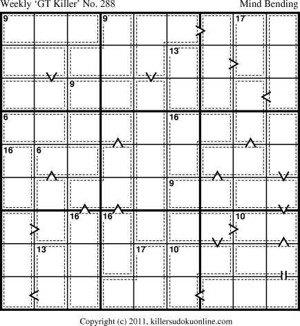 Killer Sudoku for 10/17/2011