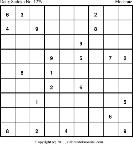 Killer Sudoku for 9/3/2011