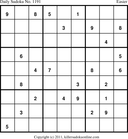 Killer Sudoku for 6/7/2011