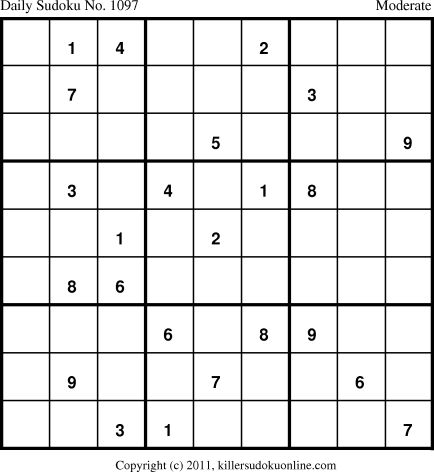 Killer Sudoku for 3/5/2011