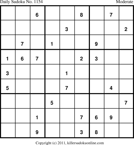 Killer Sudoku for 5/1/2011