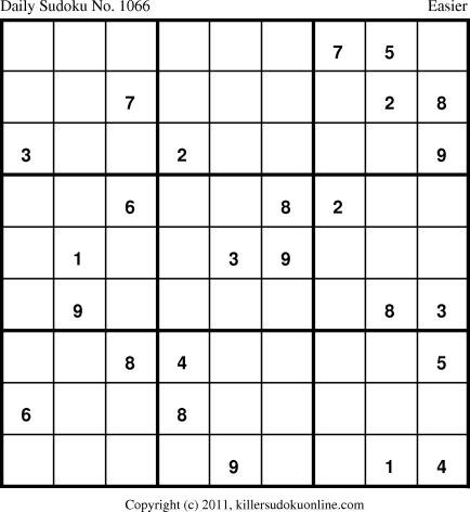 Killer Sudoku for 2/2/2011