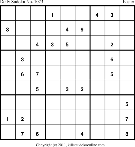 Killer Sudoku for 2/9/2011