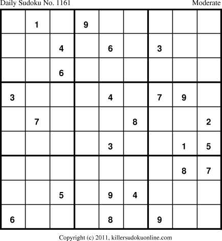 Killer Sudoku for 5/8/2011