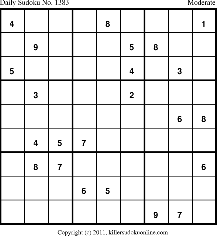 Killer Sudoku for 12/16/2011