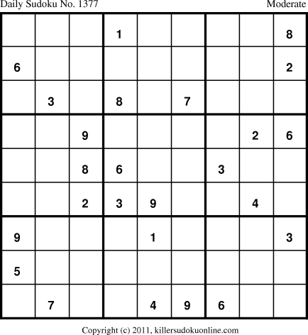 Killer Sudoku for 12/10/2011