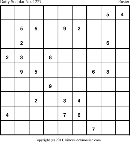 Killer Sudoku for 7/13/2011
