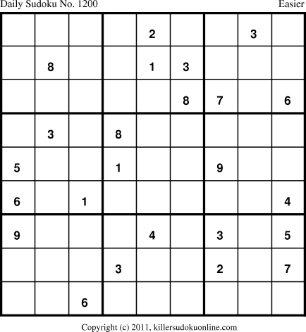 Killer Sudoku for 6/16/2011