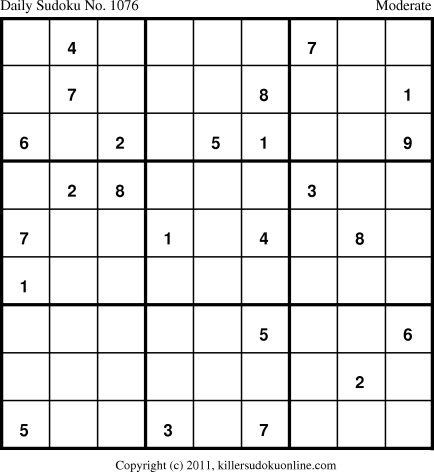 Killer Sudoku for 2/12/2011