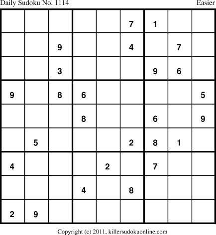 Killer Sudoku for 3/22/2011