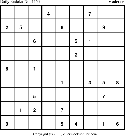 Killer Sudoku for 4/30/2011