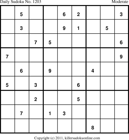 Killer Sudoku for 6/19/2011