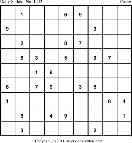 Killer Sudoku for 7/18/2011