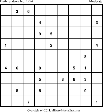 Killer Sudoku for 9/18/2011