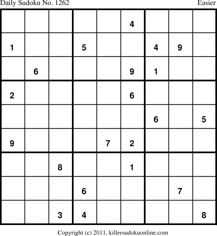 Killer Sudoku for 8/17/2011