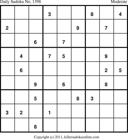 Killer Sudoku for 12/31/2011