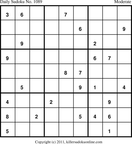 Killer Sudoku for 2/25/2011