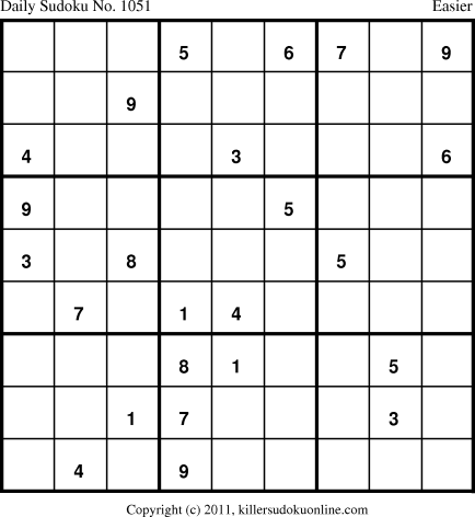 Killer Sudoku for 1/18/2011