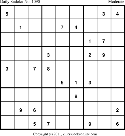 Killer Sudoku for 2/26/2011