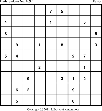 Killer Sudoku for 2/28/2011
