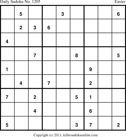 Killer Sudoku for 6/21/2011