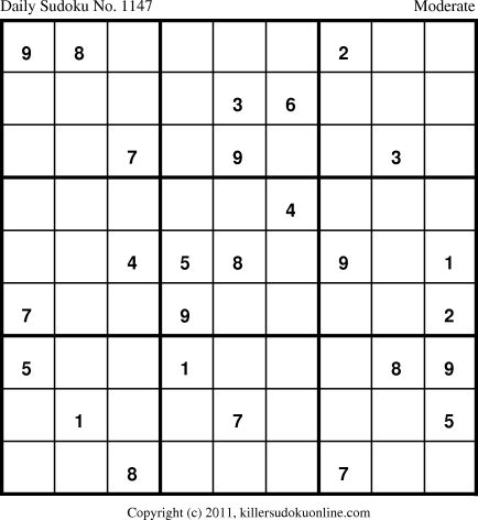 Killer Sudoku for 4/24/2011