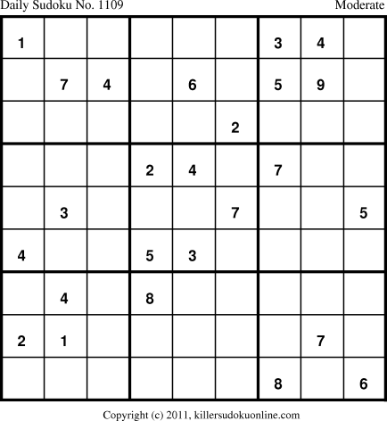 Killer Sudoku for 3/17/2011