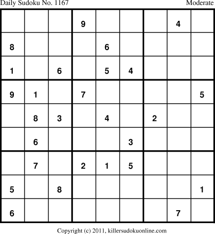 Killer Sudoku for 5/14/2011