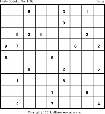 Killer Sudoku for 3/16/2011
