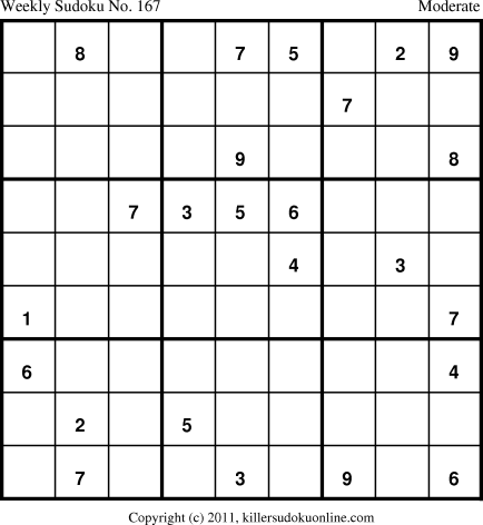 Killer Sudoku for 5/16/2011