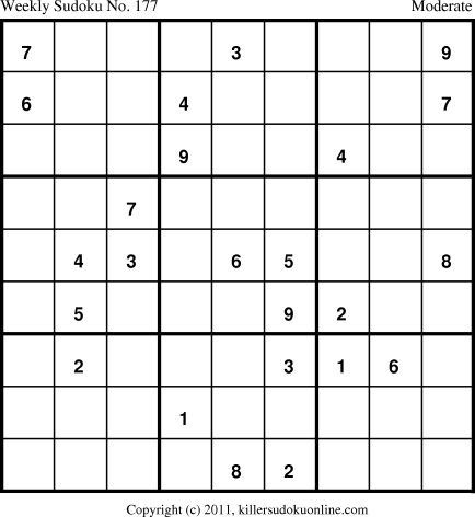 Killer Sudoku for 7/25/2011