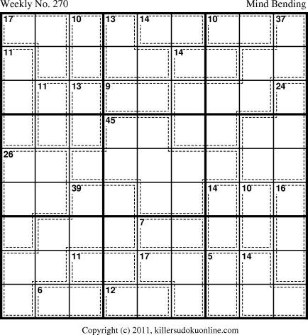 Killer Sudoku for 3/7/2011