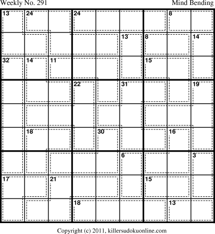 Killer Sudoku for 8/1/2011