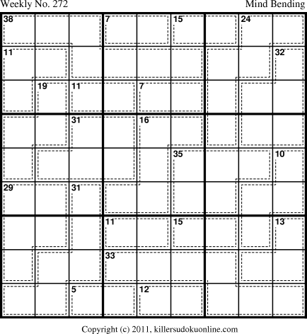 Killer Sudoku for 3/21/2011
