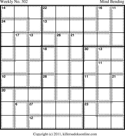 Killer Sudoku for 10/17/2011