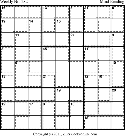 Killer Sudoku for 5/30/2011