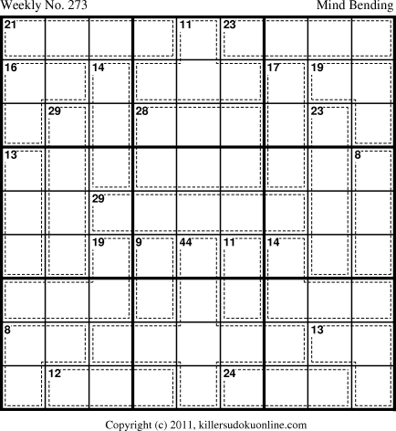 Killer Sudoku for 3/28/2011