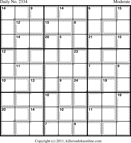 Killer Sudoku for 5/9/2012