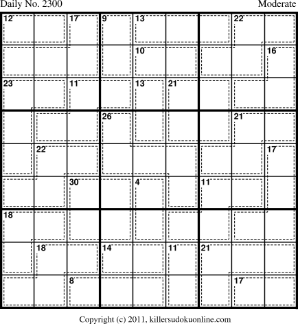 Killer Sudoku for 4/5/2012