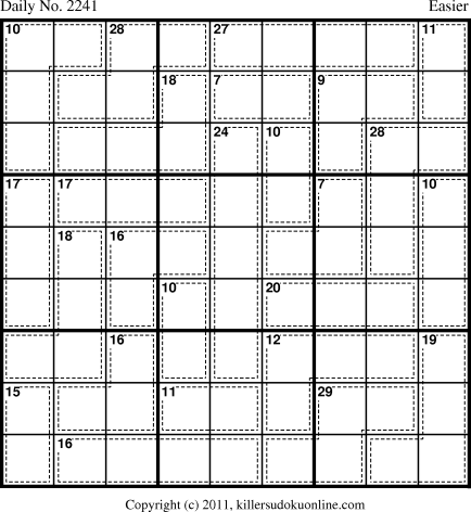 Killer Sudoku for 2/6/2012