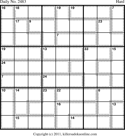 Killer Sudoku for 10/5/2012