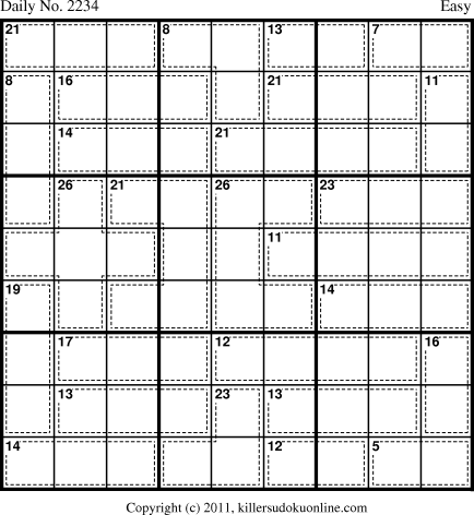 Killer Sudoku for 1/30/2012