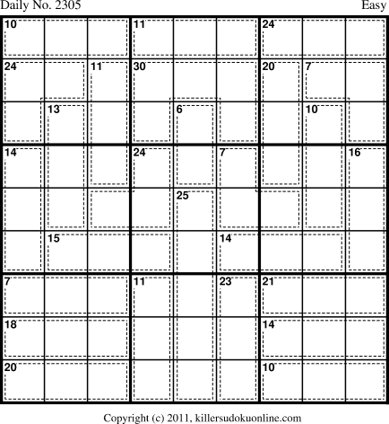 Killer Sudoku for 4/10/2012