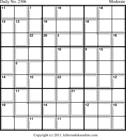 Killer Sudoku for 4/11/2012