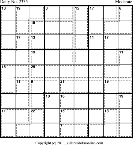 Killer Sudoku for 5/10/2012